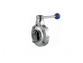 VAN BƯỚM VI SINH INOX TAY RÚT NỐI HÀN TIÊU CHUẨN SMS